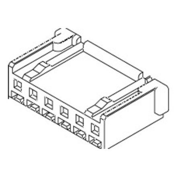 Molex Headers & Wire Housings 2.5 W/B Rec Hsg Fric /B Rec Hsg Fric Lock 511021000